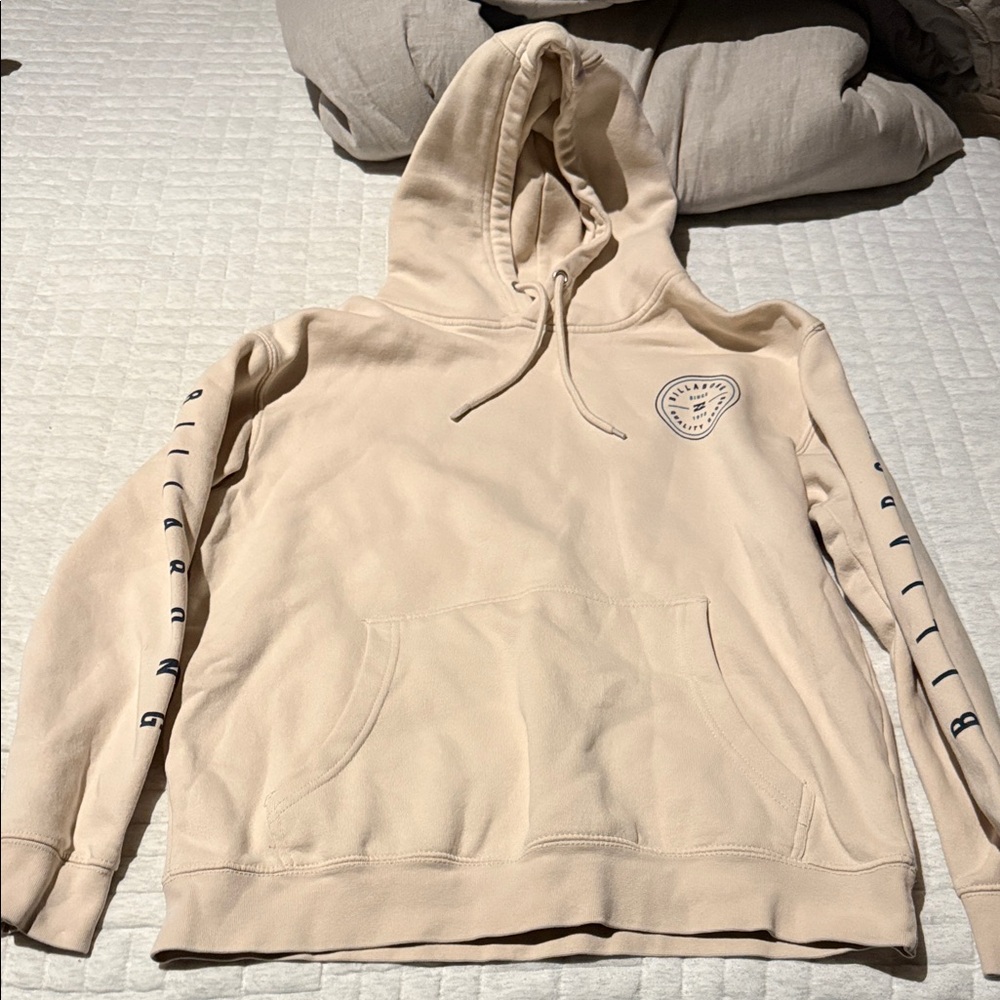 Billabong Cream Hoodie with Black Accents
